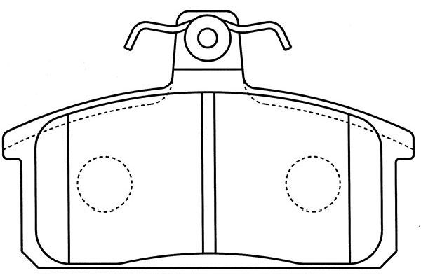 KAVO PARTS stabdžių trinkelių rinkinys, diskinis stabdys BP-8530